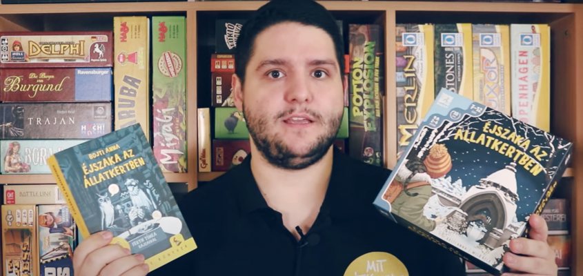 Bojti Anna Ejszaka az állatkertben Milo társasjáték Kovács Gergyely-02